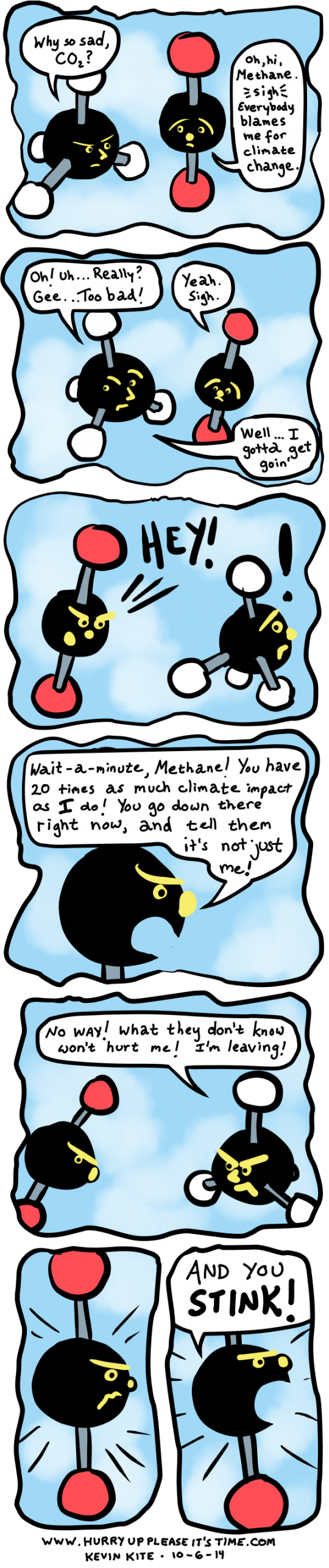 a HURRY UP PLEASE IT'S TIME comic - methane