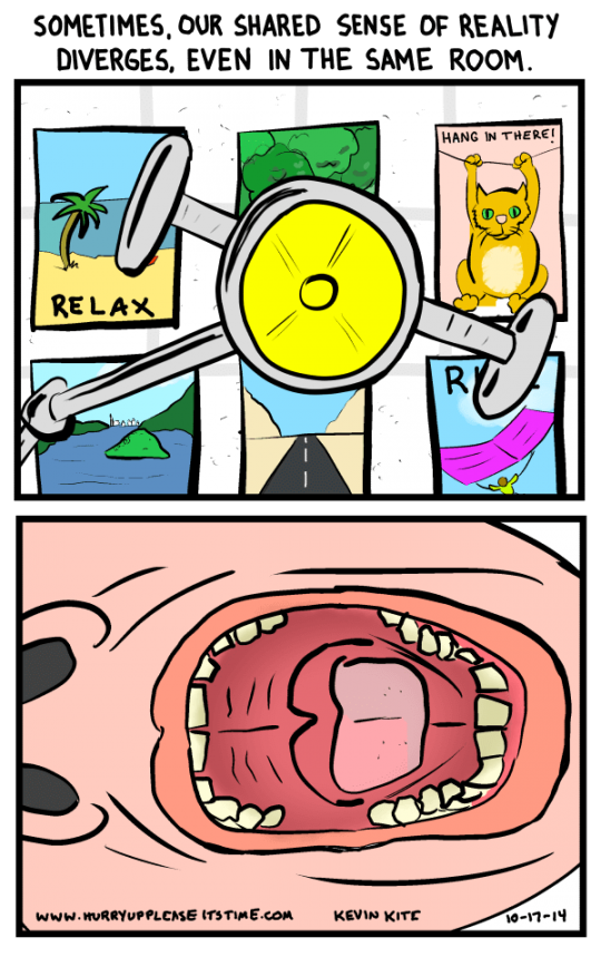 a HURRY UP PLEASE IT'S TIME COMIC - divergent realities