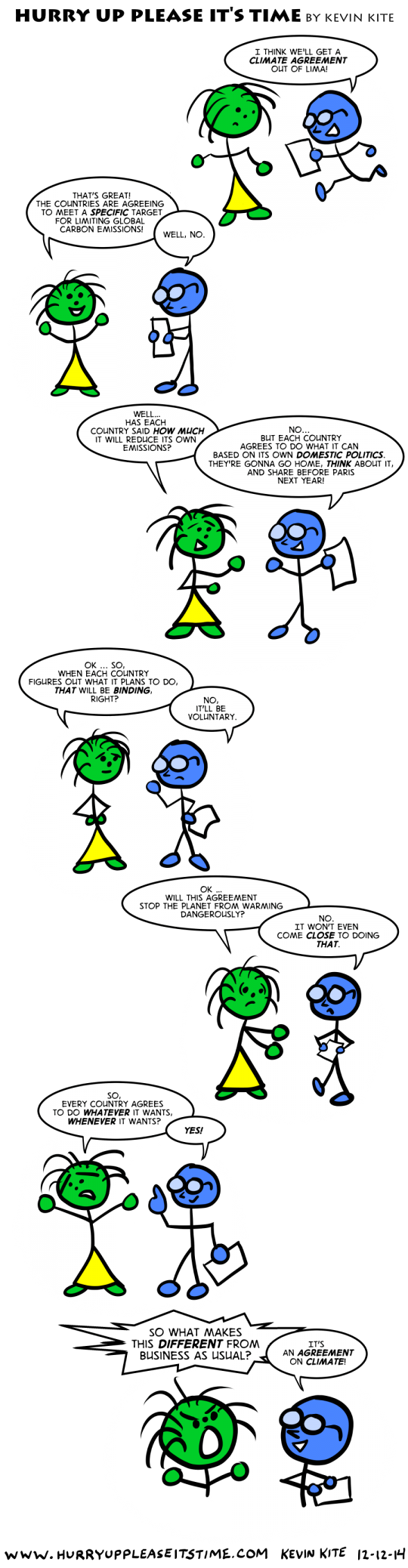 a HURRY UP PLEASE IT'S TIME comic - agreement