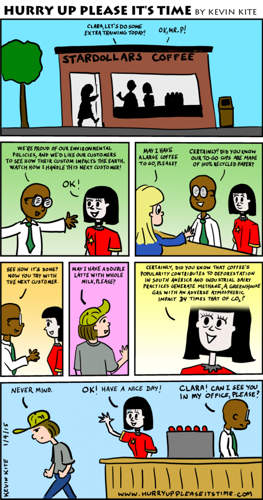 a HURRY UP PLEASE IT'S TIME comic - custom