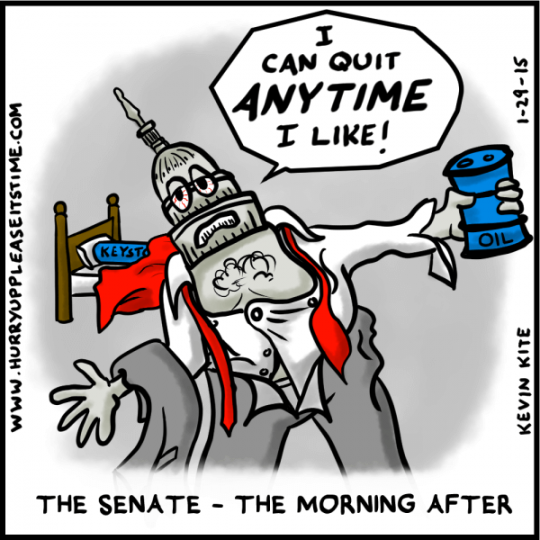 a HURRY UP PLEASE IT'S TIME comic - morning after