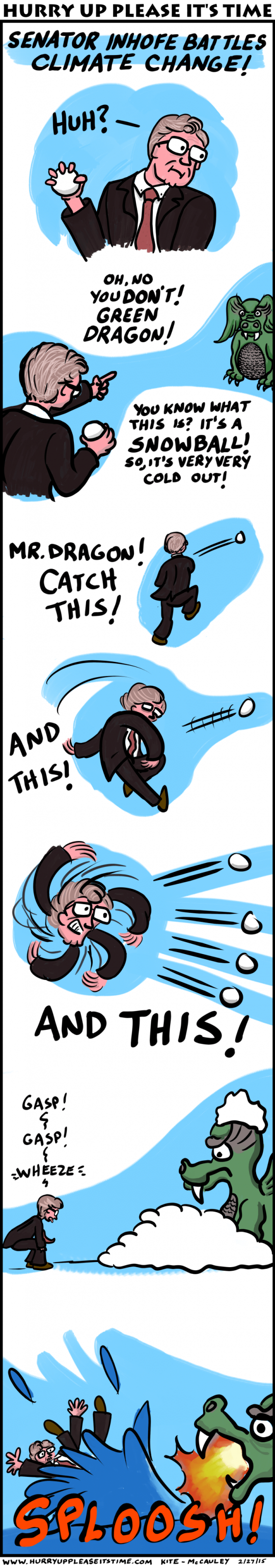 a HURRY UP PLEASE IT'S TIME comic - inhofe