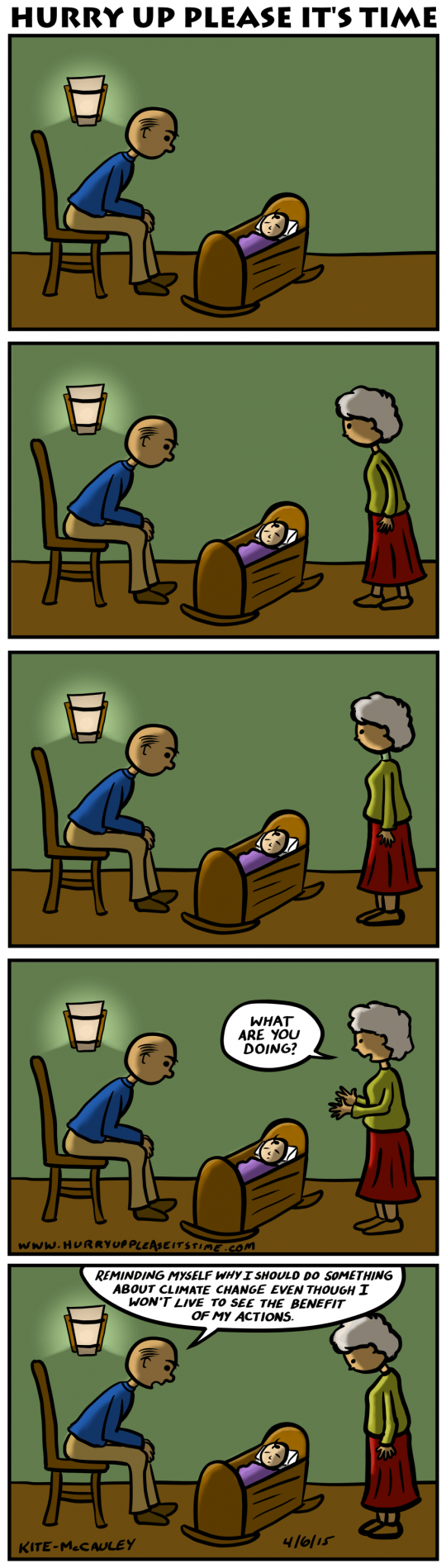 a HURRY UP PLEASE IT'S TIME comic - reminder