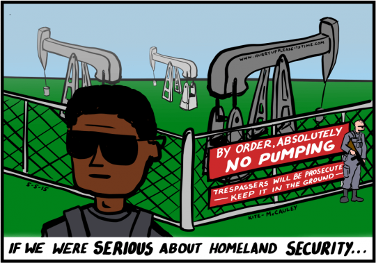 a HURRY UP PLEASE IT'S TIME comic - homeland security