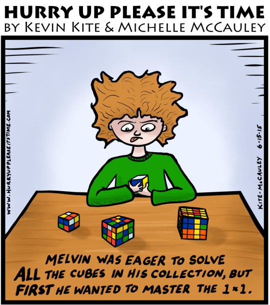a HURRY UP PLEASE IT'S TIME comic - cube
