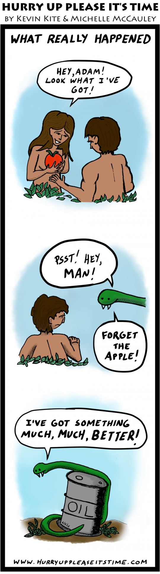 a HURRY UP PLEASE IT'S TIME comic - garden