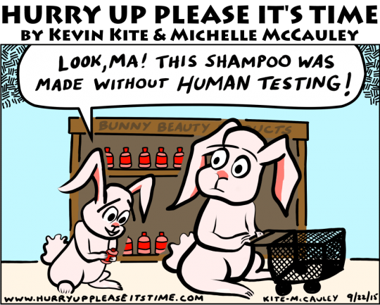 a HURRY UP PLEASE IT'S TIME comic - testing