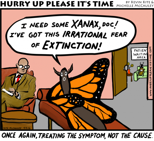a HURRY UP PLEASE IT'S TIME comic - monarch