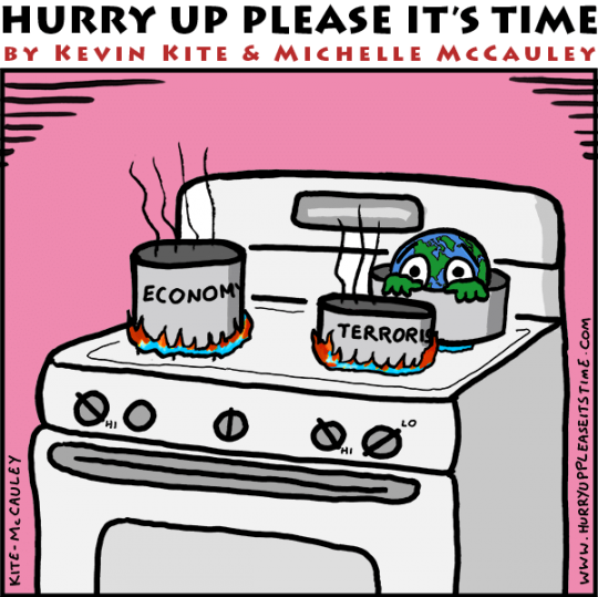 back burner - a HURRY UP PLEASE IT'S TIME comic